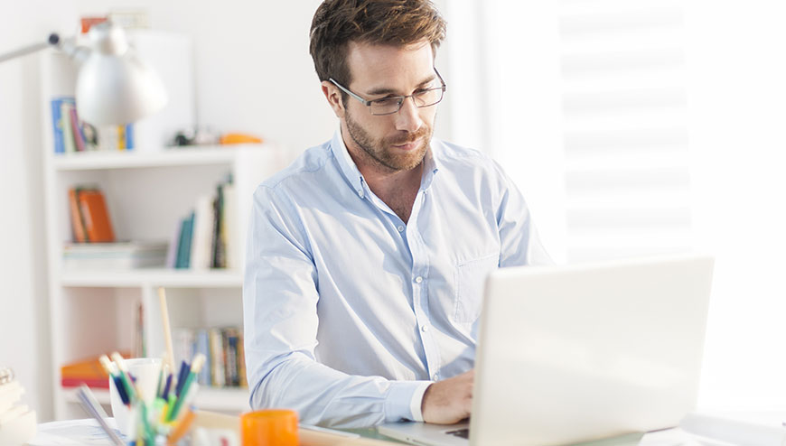 Mitarbeiter im Homeoffice